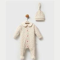 Moi Noi Moi Noi Kokina Şapkalı Tulum MNB1259 Bej