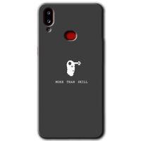 MRCİLETİSİM Samsung Galaxy A10s Kılıf HD Desen Baskılı Arka Kapak + Temperli Cam - Headshot