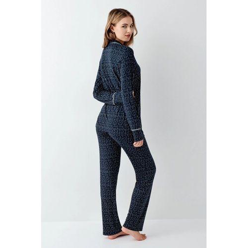 Arnetta 3430-s Kadın Gömlek Yaka Pijama Takımı