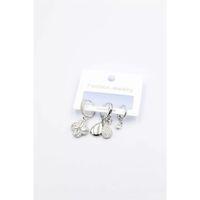 3'lü Yonca Küpe - Gümüş