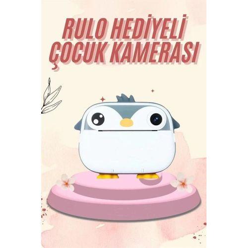 Dijital Hd Video Kamera Çocuk Fotoğraf Makinesi  Anlık Termal Rulo