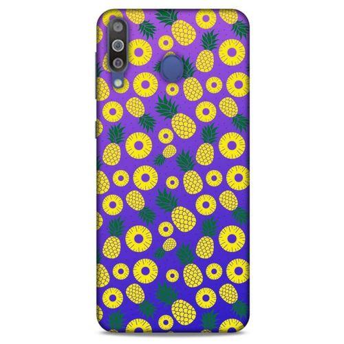 Frutix Ananas 04 Samsung Galaxy M30 Kılıf Desenli Silikon