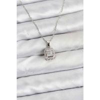 316L Çelik Zincir Gümüş Renk Baget Model Kadın Kolye