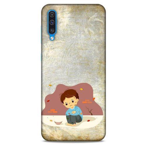 Samsung Galaxy A30s Kılıf Depresyon (10) Full Koruma Kılıfı Yeşil Turuncu
