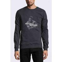 Muhammed Ali Typography Boks Baskılı Füme Antrasit Erkek Sweatshirt