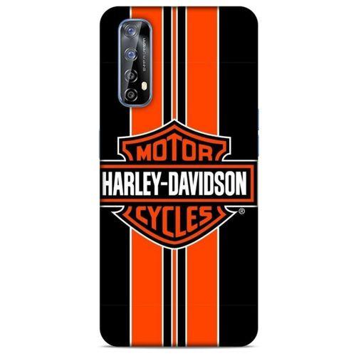 Huawei P Smart 2021 Uyumlu Kılıf Motorsiklet (36) Glitter Kılıf Harley Davidson