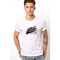 Charger Car Araba Baskılı Beyaz Erkek Tshirt