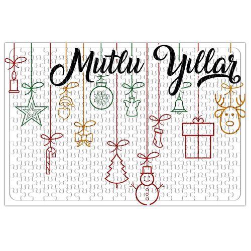 Mutlu Yıllar İllüstrasyon Puzzle 240 Parça Yapboz