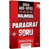 2026 KPSS MEB AGS TYT ALES DGS MSÜ Bilimsel Metinlerle Paragraf Soru Bankası Yönerge Yayınları