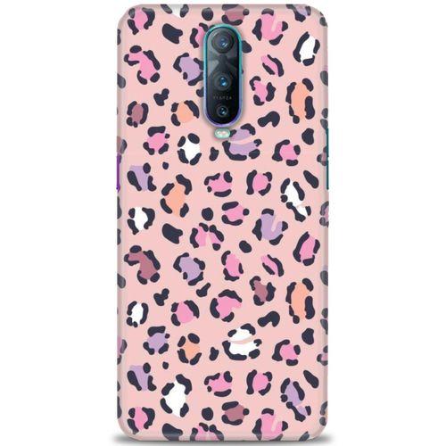 Oppo RX17 Pro Kılıf HD Baskılı Kılıf - Pembe Leopar + Tam Ekran Koruyucu
