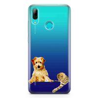 Huawei P Smart 2019 Kılıf Avustralya Terrier Arka Kapak Koruma Desenli Full Koruyucu