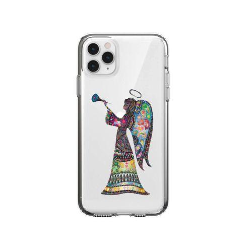 iPhone 11 Pro Mandala Melek Kız Premium Şeffaf Telefon Kılıfı