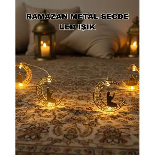 Ramazan Ay Işığı Secde Eden Adam Silüetli Led Peri Işığı