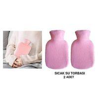Sıcak Su Torbası 2 Adet,Açık Pembe 23X15X2Cm 250 Ml