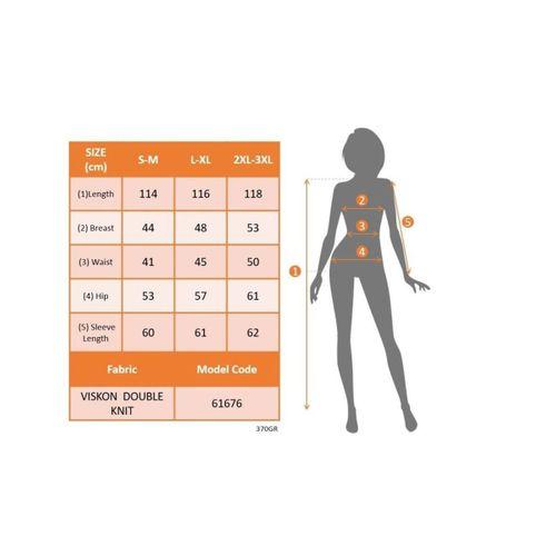 Kadın Uzun Kollu Bisiklet Yaka Arkası çapraz Detaylı Viskon Iki Iplik Maxi Elbise