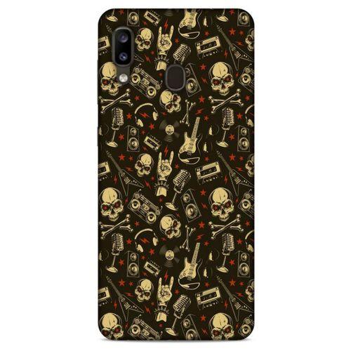 Retro (8) Desen Baskılı Kılıf Renkli Samsung Galaxy A20 Kılıf