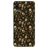 Retro (8) Desen Baskılı Kılıf Renkli Samsung Galaxy A20 Kılıf