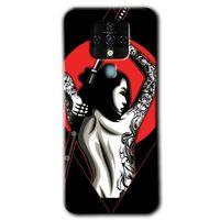 Potkal Hediye Fabrikası Tecno Camon 16 Kılıf HD Desen Baskılı Arka Kapak - Samurai Girl