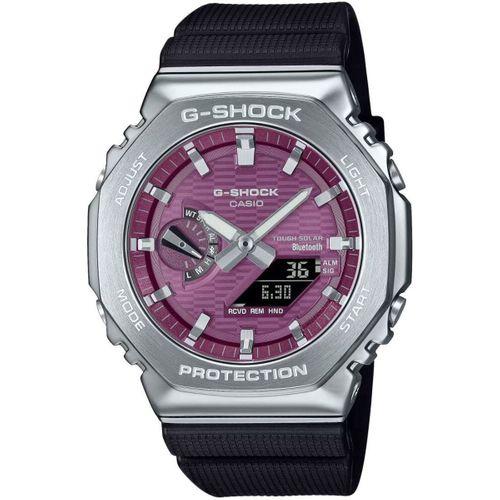 Casio GBM-2100A-4BDR Quartz Analog/Dijital Silikon Siyah 20 ATM 44 mm Erkek Kol Saati