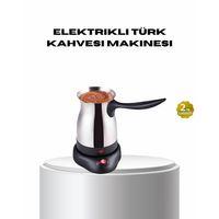 Paslanmaz Çelik Elektrikli Cezve 800w 6 Fincan Kapasiteli