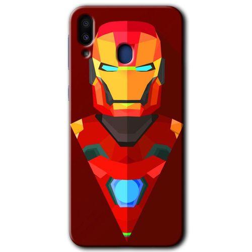 Galaxy M10 Kılıf HD Desen Baskılı Arka Kapak - İron Man Çizim