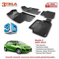 Mazda 2 2007-2014 Premium 3D Havuzlu Paspas Seti