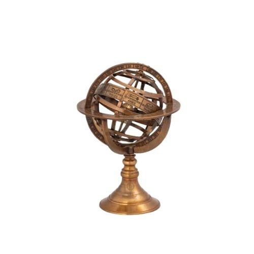 DENİZCİLİK GRUBU-Marine Pirinç Aksesuar-ASTRONOMİK KÜRE-20x13x13 CM-JTTR44337