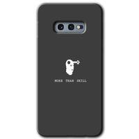 MRCİLETİSİM MRCİLETİSİM Samsung Galaxy S10e Kılıf HD Desen Baskılı Arka Kapak + Temperli Cam - Headshot