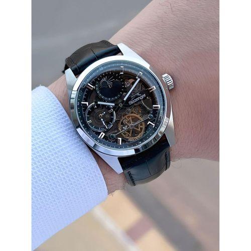 Slazenger Otomatik Seri Mehtap Ve Güneş Kadranlı İtalyan Bileklik Hediyeli Erkek Kol Saat ESL.2559.1