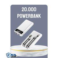 Hızlı Şarj Destekli 20.000mah Powerbank Usb Type-c Lightning Lcd