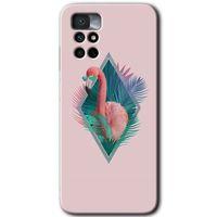 Potkal Hediye Fabrikası Xiaomi Redmi Note 11 4G Kılıf HD Desen Baskılı Arka Kapak - Flamingo