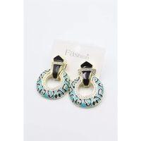 Mineli Halka Küpe - Altın