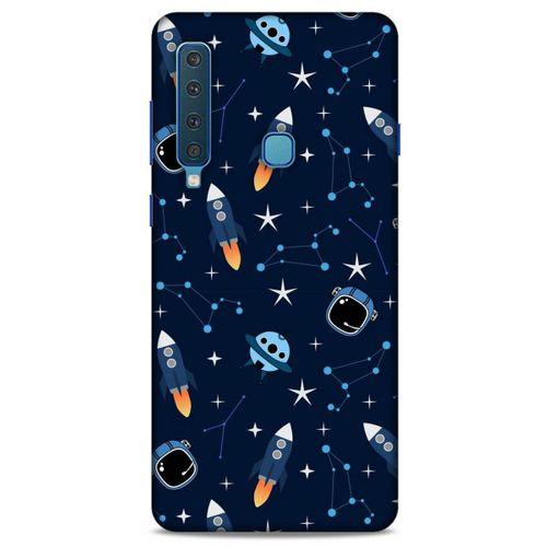Samsung Galaxy A9 2018 Uyumlu Kılıf Mavi Delisi (22) Tam Koruma Kılıfı Astronot
