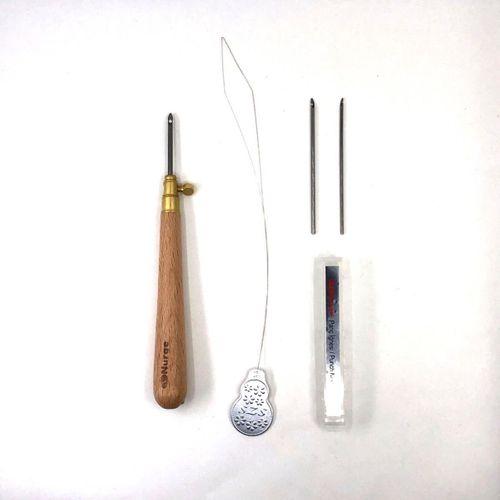 Nurge Punch Iğnesi Seti ( 3 Iğneli Ahşap Saplı )