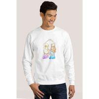 Friends Best Baskılı Beyaz Erkek Sweatshirt
