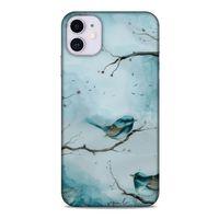 Y.Liva-2020 (Mavi Kuş) Apple Iphone 11 Kılıf Silikon Kapak Desenli