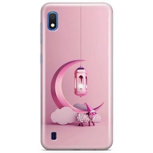 Samsung Galaxy A10 Kılıf Pembe Süsler Arka Kapak Koruma Desenli Full Koruyucu