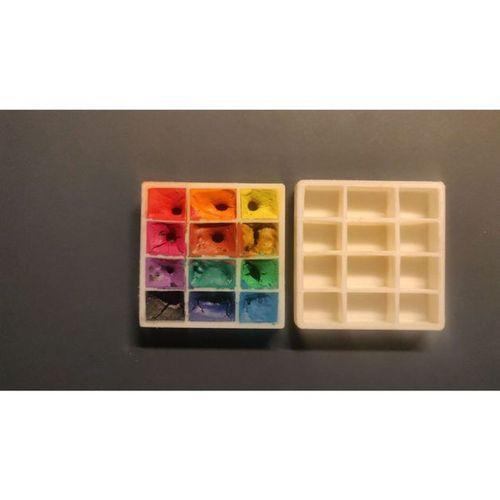 Mini 12 Bölmeli Tepsi Sulu Boya Seyahat Seti İçin (Bu ürün Sadece Plastik parçadır - Almadan Önce Soru Sorabilirsiniz)