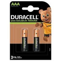 Duracell Şarj Edilebilir Pil 2'Li AAA 750 mAh