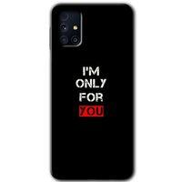 Potkal Hediye Fabrikası Samsung Galaxy M31s HD Baskılı Kılıf + 9D Tam Ekran Koruyucu - For You