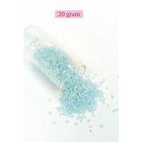 Kesme Cam Boncuk 2mm - 20 Gram - Maz Buz Mavi -BNC321
