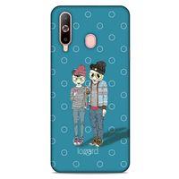 Samsung Galaxy A60 Kılıf FunnyMaX (16) Kalın Kılıf Mavi