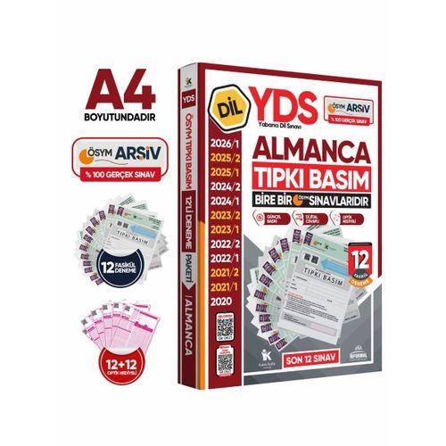 2026 YDS Almanca ÖSYM Tıpkı Basım Çıkmış Soru Deneme Paketi Dijital Çözümlü 12li Fasikül SETİ