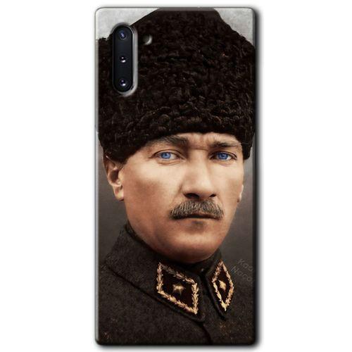 Samsung Galaxy Note 10 HD Baskılı Kılıf + 9D Tam Ekran Koruyucu - Başkomutan Atatürk