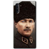 Samsung Galaxy Note 10 HD Baskılı Kılıf + 9D Tam Ekran Koruyucu - Başkomutan Atatürk
