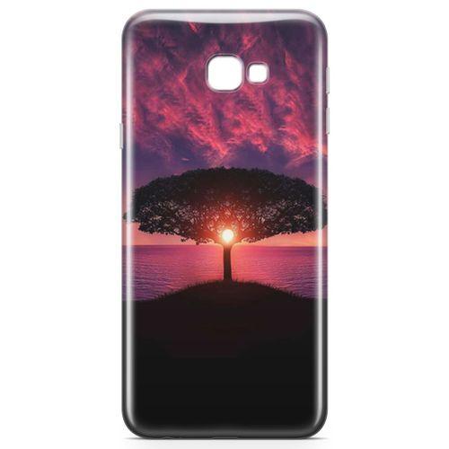Samsung Galaxy J4 Plus Kılıf Güneşin Batışı Arka Kapak Koruma Desenli Full Koruyucu