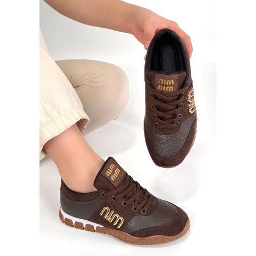 Marje Kahverengi Cilt Bağcıklı Spor Ayakkabı
