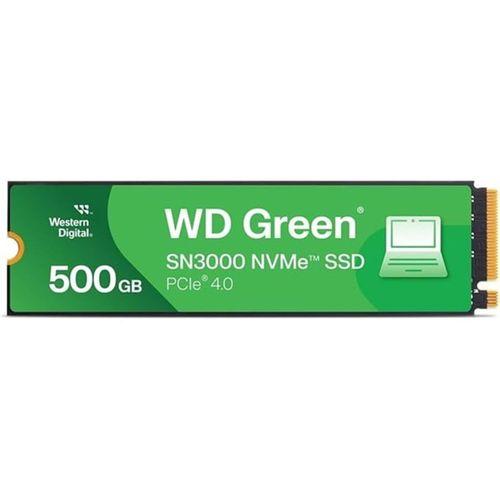 500 GB WD GREEN SN3000 PCI-4.0 5000MB/S 4000MB/S M2 SSD WDS500G4G0E