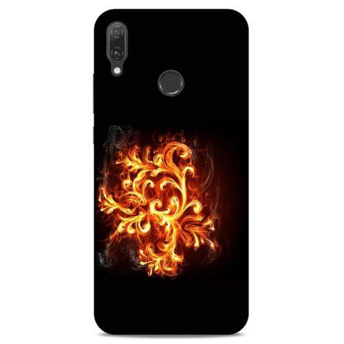 Lopard Huawei Y9 2019 Uyumlu Kılıf FireX (26) Tpu Silikon Kılıf Ateş Wallpaper