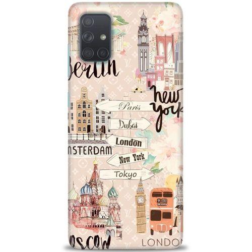Samsung Galaxy A51 Kılıf HD Baskılı Kılıf - Berlin Set + Tam Ekran Koruyucu